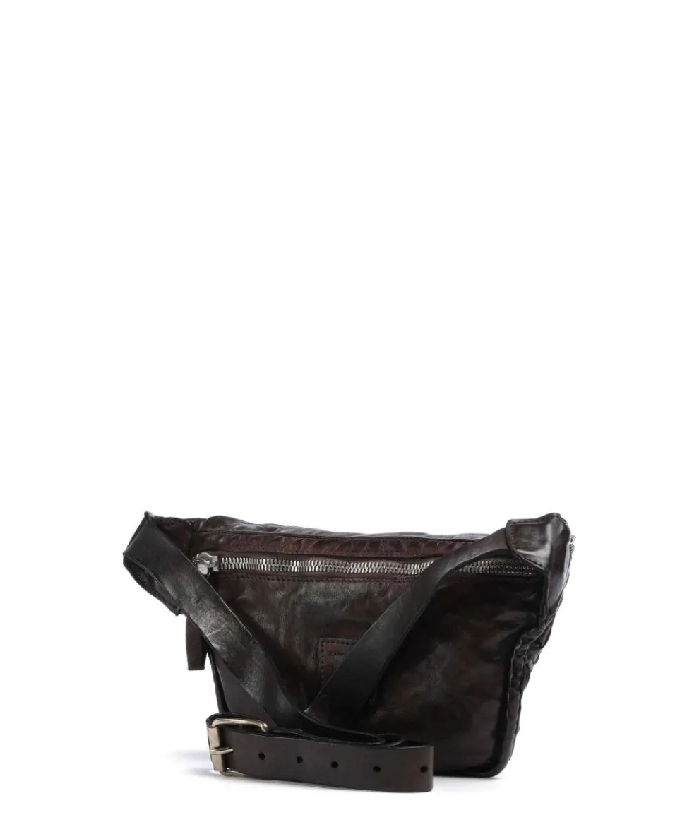 Gürteltasche fein genarbtes Rindsleder dunkelbraun