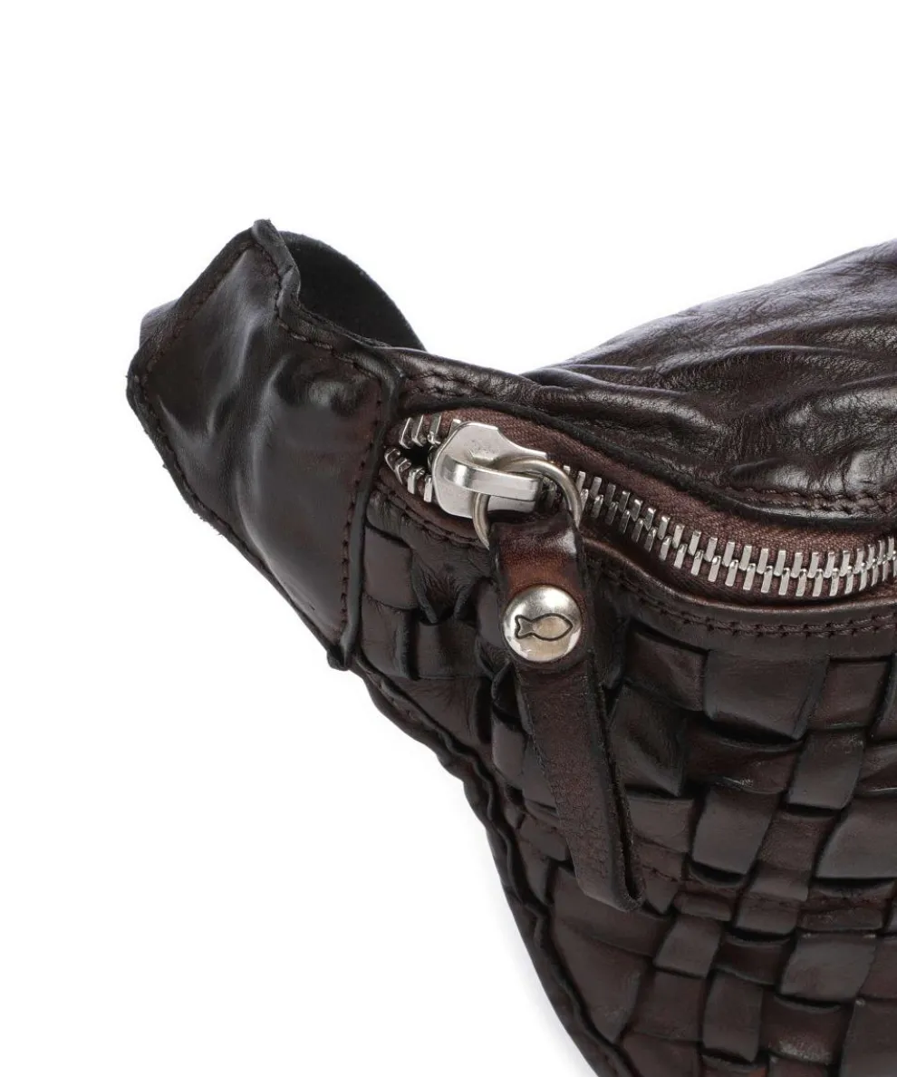 Gürteltasche fein genarbtes Rindsleder dunkelbraun