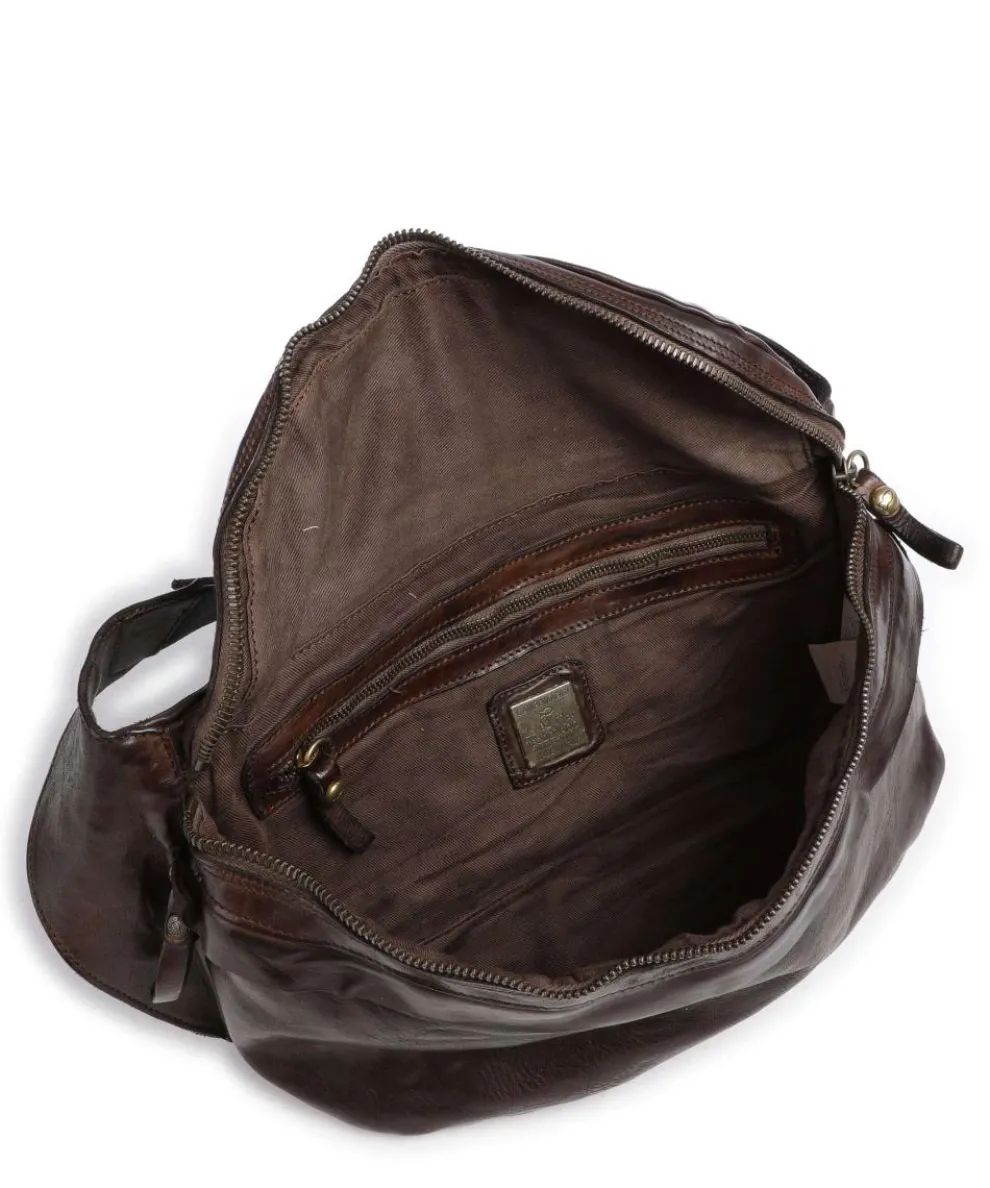 Gürteltasche genarbtes Rindsleder dunkelbraun