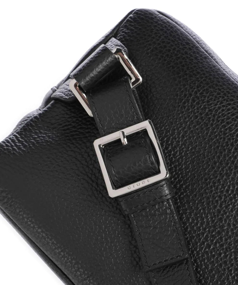 Gürteltasche genarbtes Kalbsleder schwarz