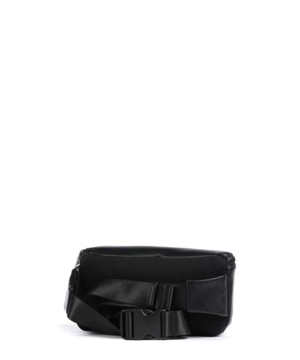 Gürteltasche Lederimitat schwarz