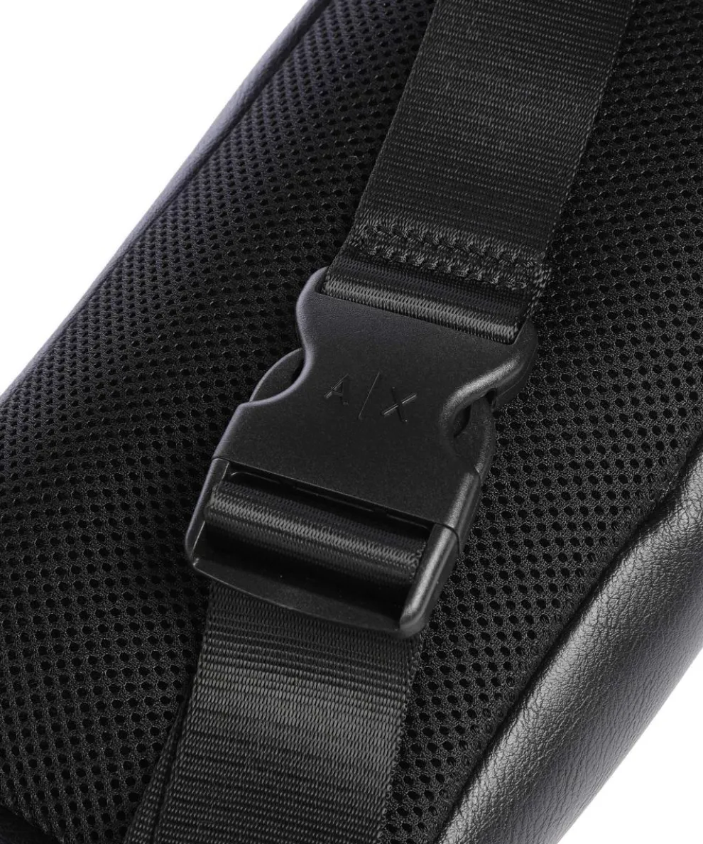 Gürteltasche Lederimitat schwarz