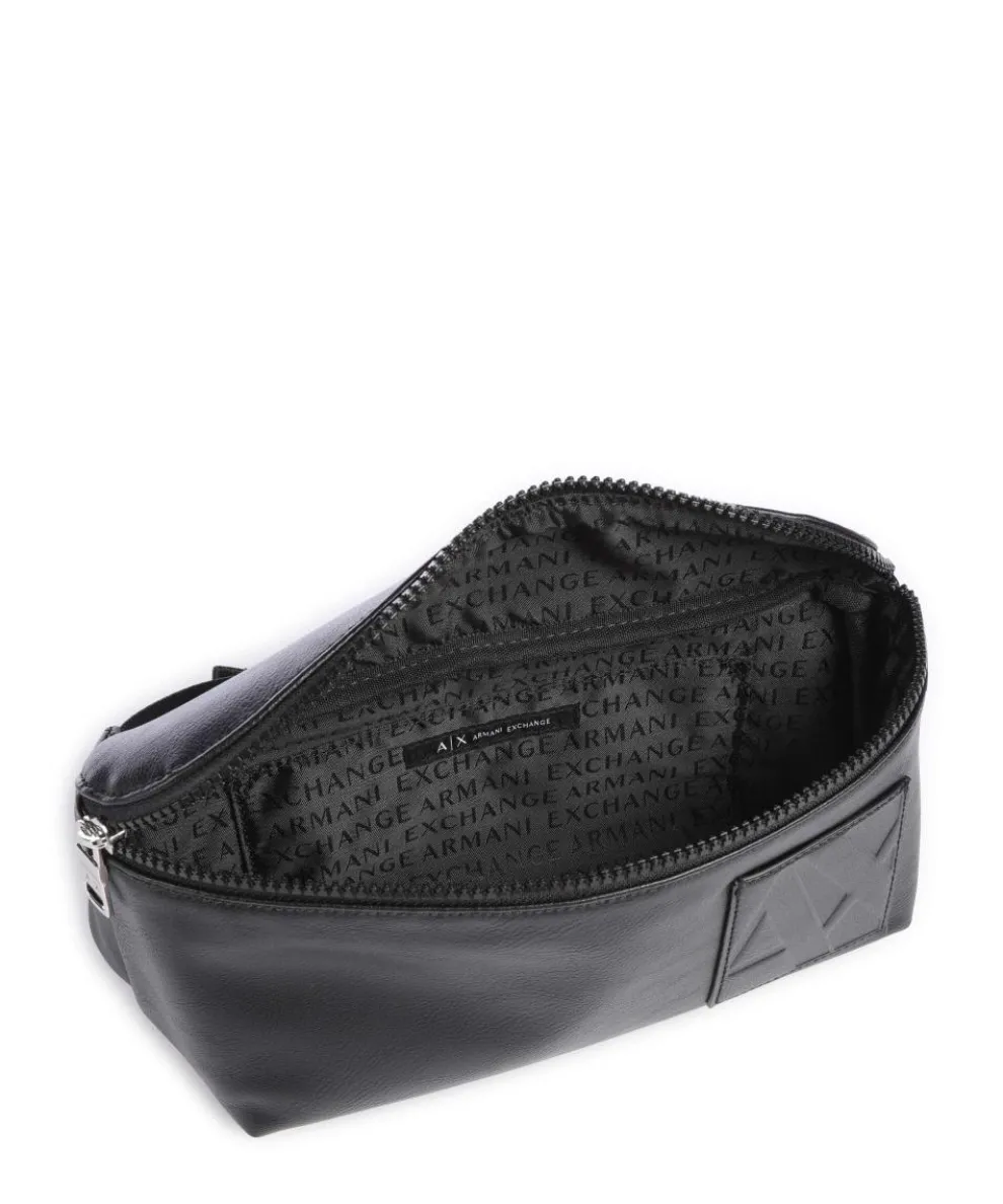 Gürteltasche Lederimitat schwarz