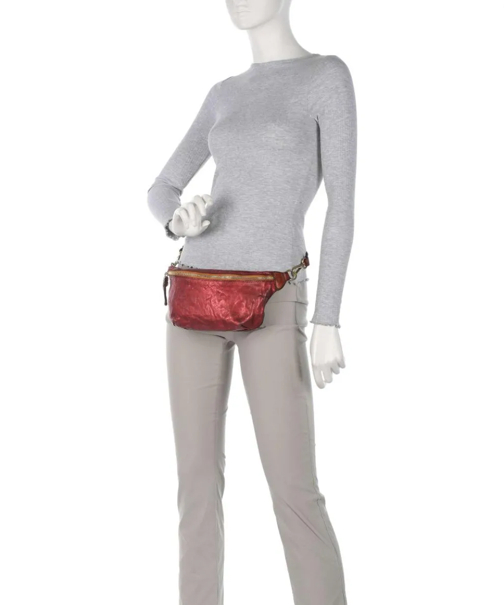 Gürteltasche Rindsleder rot