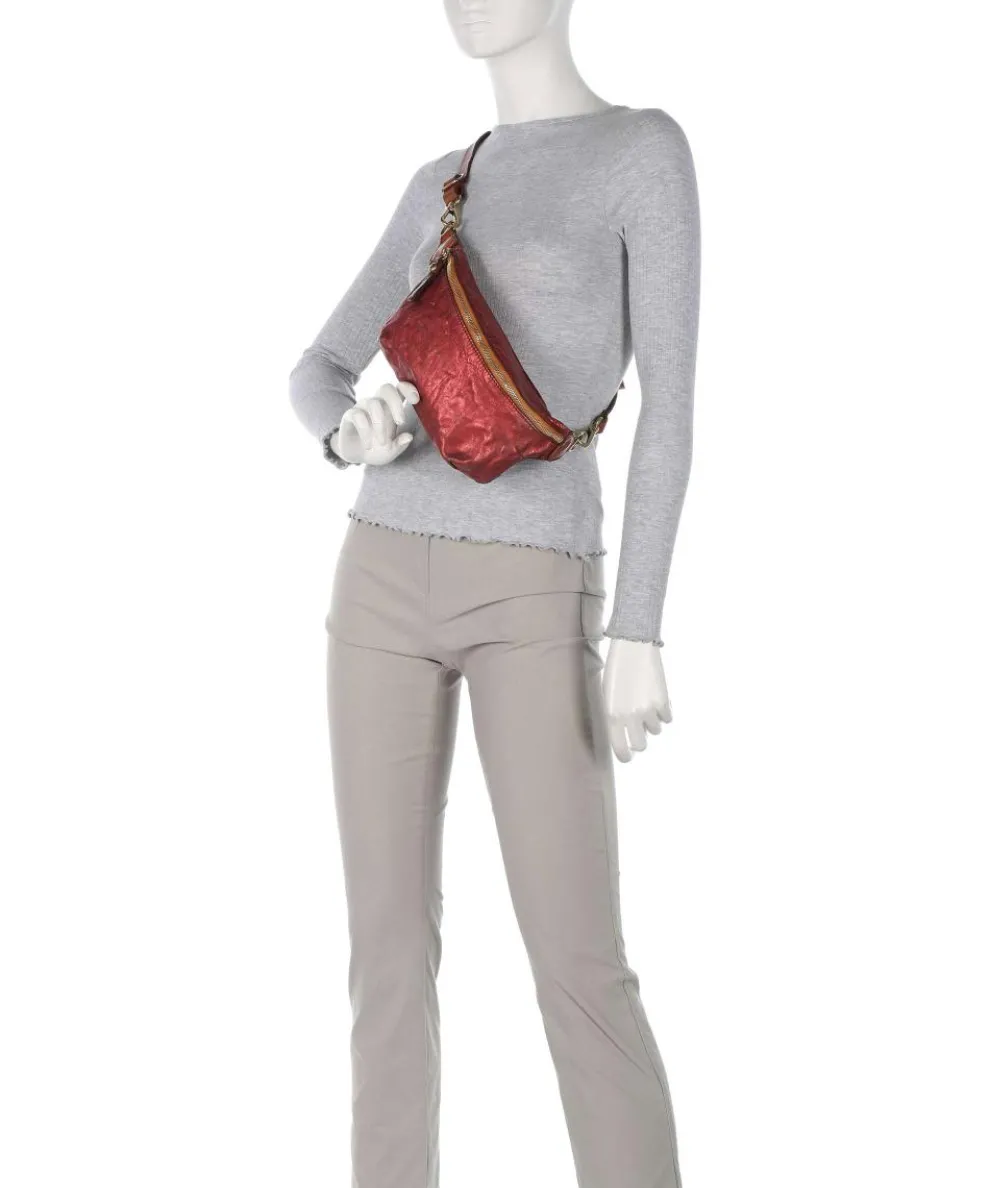 Gürteltasche Rindsleder rot