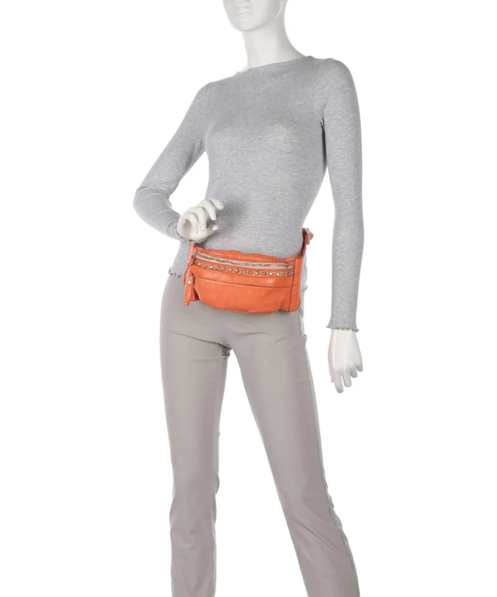 Gürteltasche Rindsleder orange