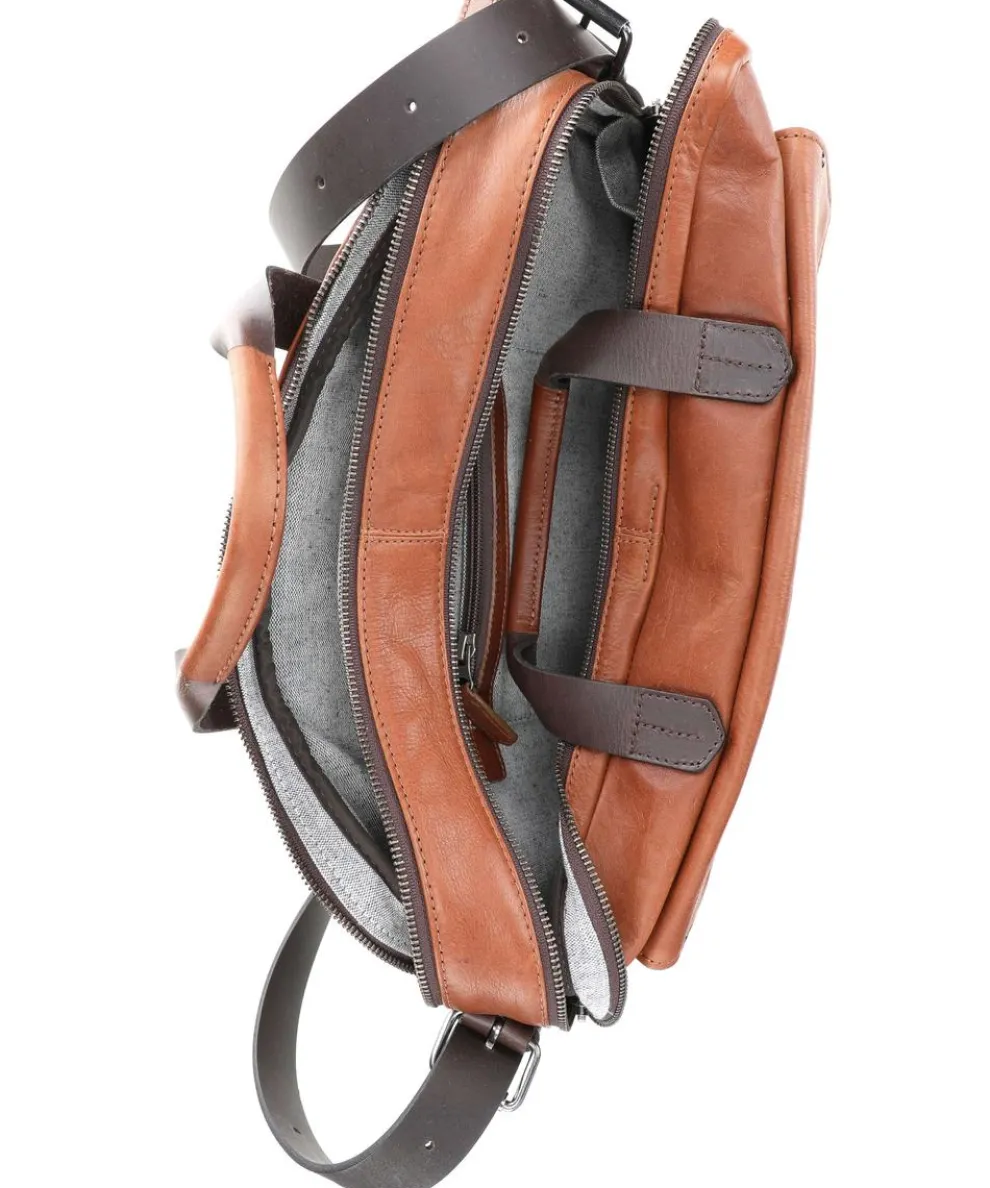 Ivy lane Aktentasche fein genarbtes Rindsleder cognac