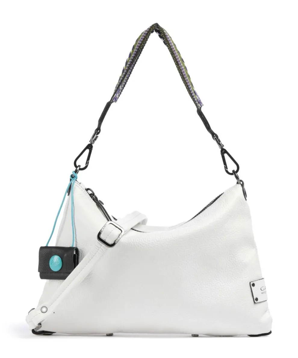 Guadalupe Filippa Beuteltasche genarbtes Kalbsleder weiß