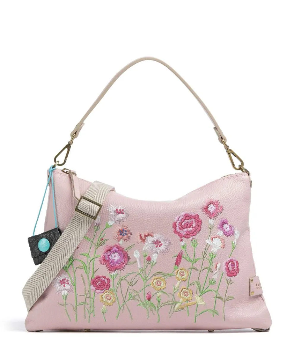 Guadalupe Filippa Beuteltasche genarbtes Kalbsleder rosa