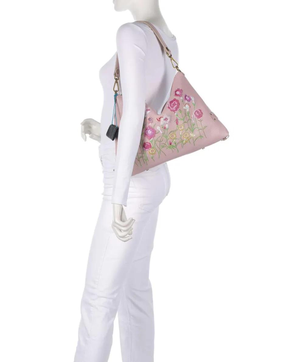 Guadalupe Filippa Beuteltasche genarbtes Kalbsleder rosa