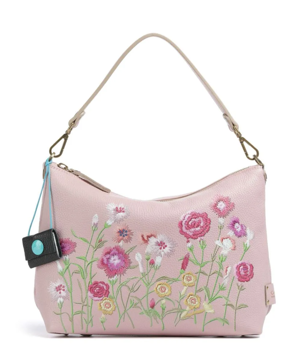 Guadalupe Filippa Beuteltasche genarbtes Kalbsleder rosa