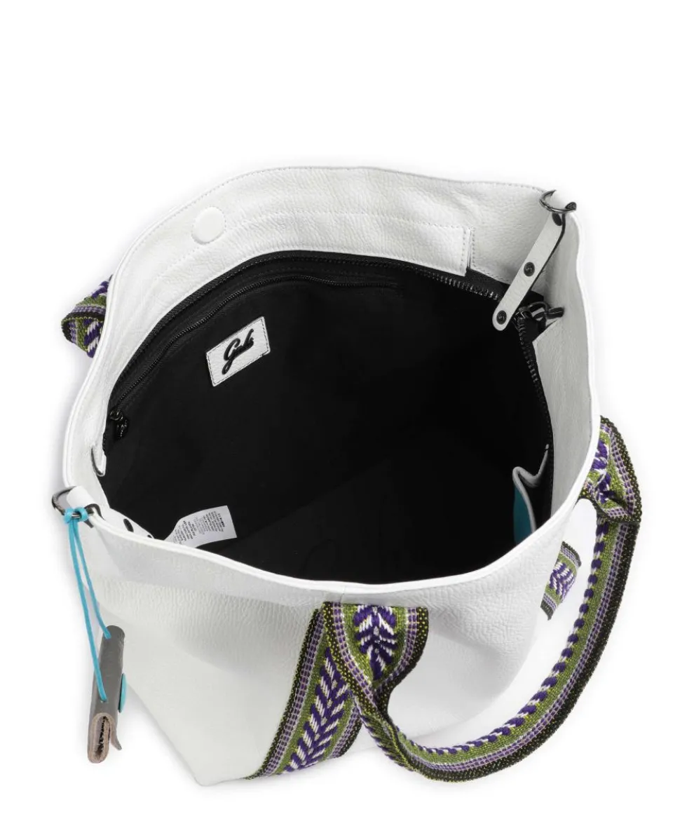 Guadalupe Lydia Shopper genarbtes Kalbsleder weiß