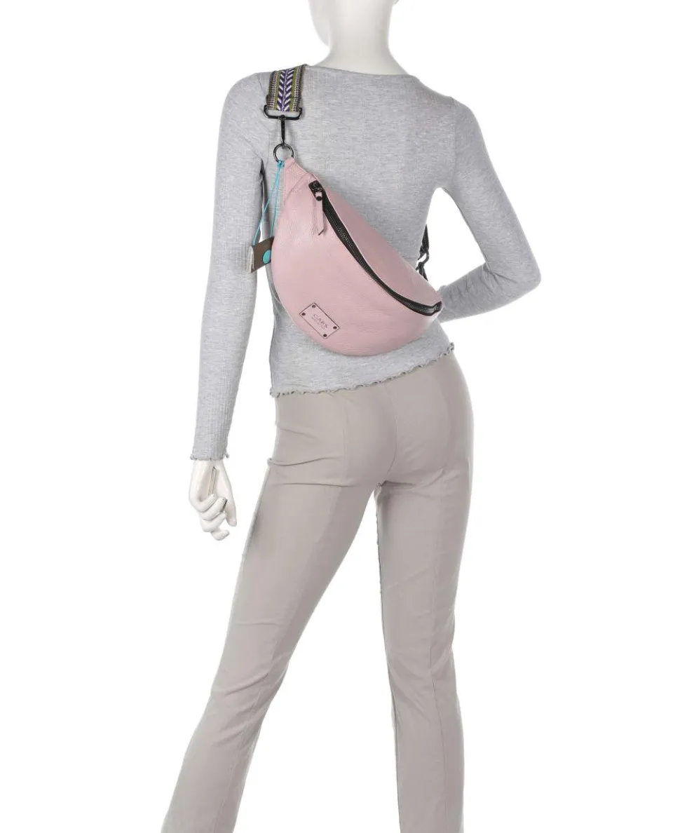 Guadalupe Orlanda Gürteltasche genarbtes Kalbsleder rosa