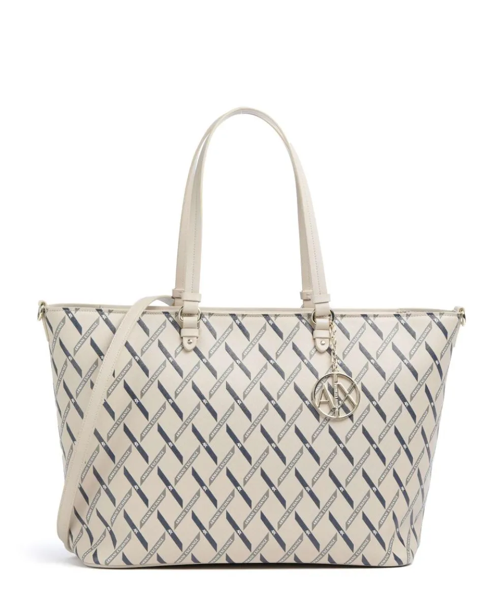 Gynger Logo M Shopper Lederimitat sand