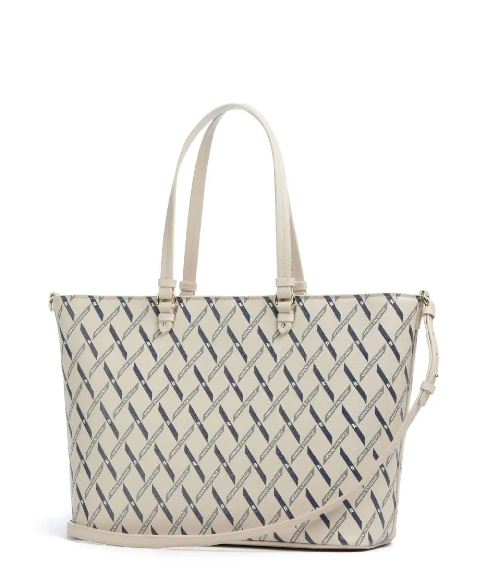 Gynger Logo M Shopper Lederimitat sand