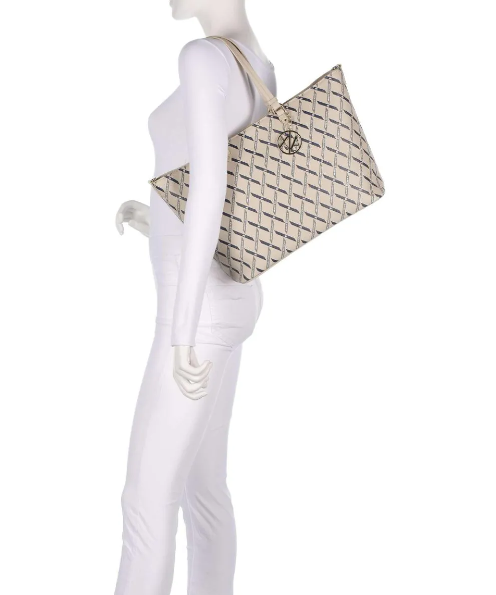 Gynger Logo M Shopper Lederimitat sand