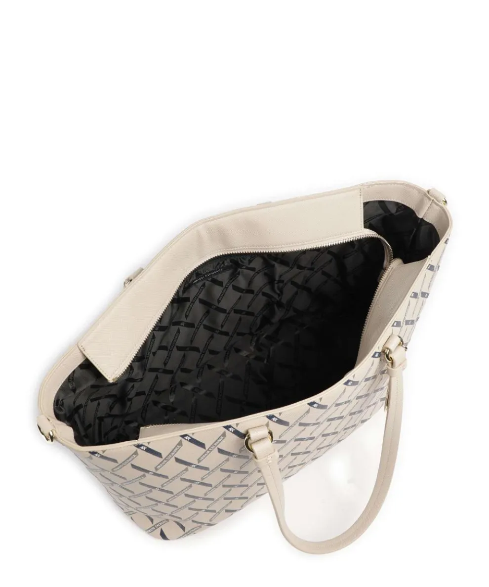 Gynger Logo M Shopper Lederimitat sand