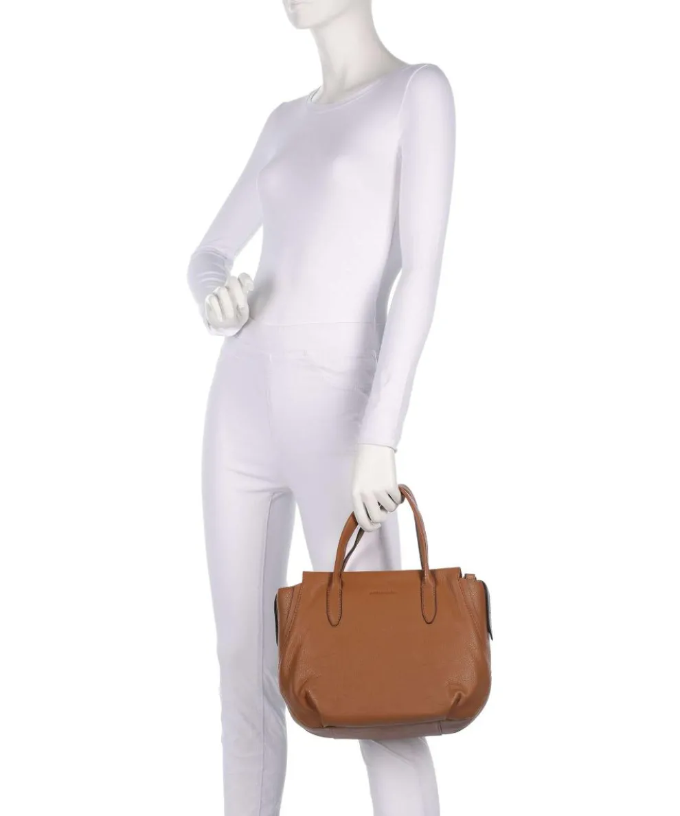 Philocalists Precious Handtasche genarbtes Rindsleder cognac