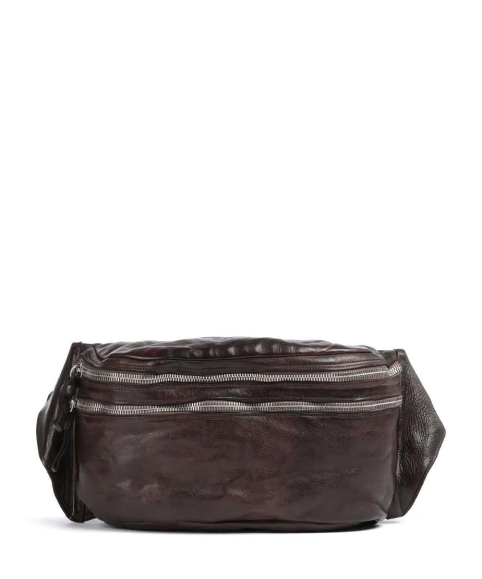 Umhängetasche genarbtes Rindsleder dunkelbraun