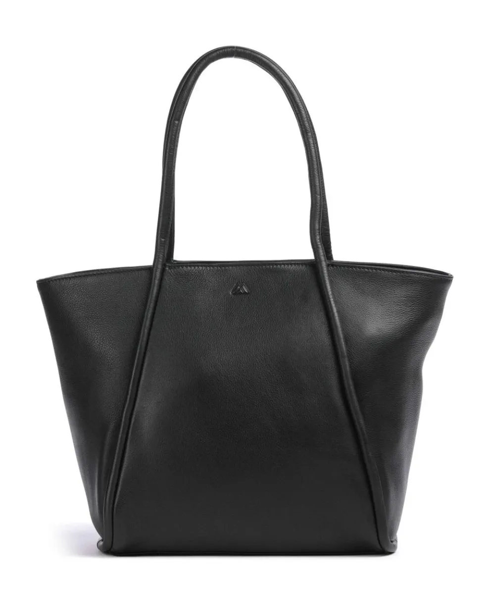 Carole Shopper genarbtes Rindsleder schwarz