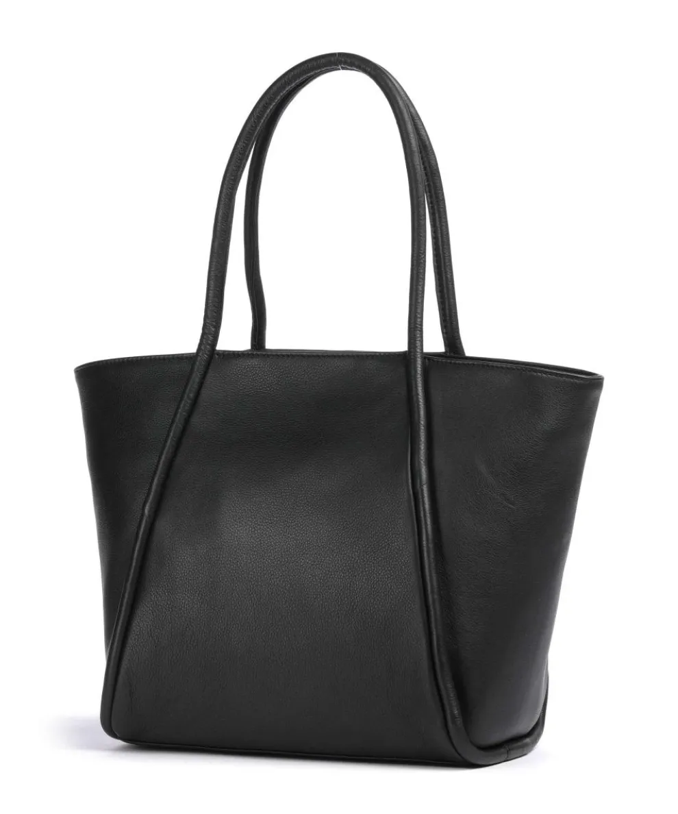 Carole Shopper genarbtes Rindsleder schwarz