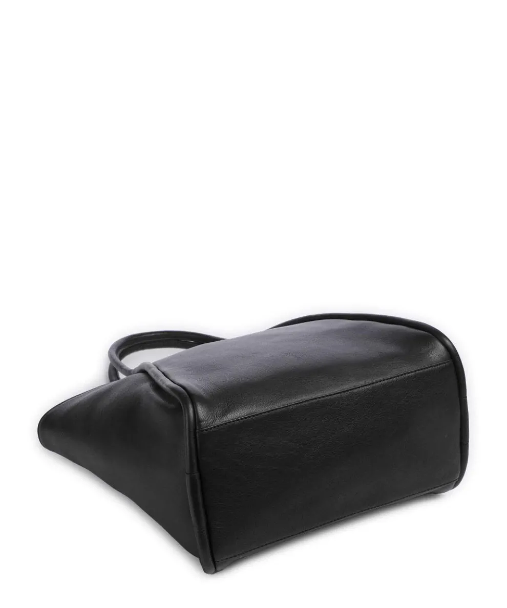 Carole Shopper genarbtes Rindsleder schwarz