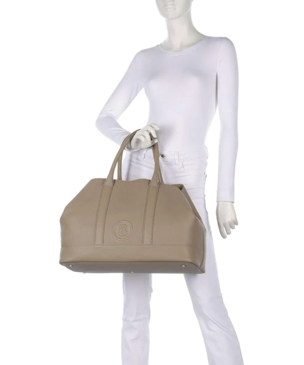 Bozen Theresa Shopper genarbtes Rindsleder taupe