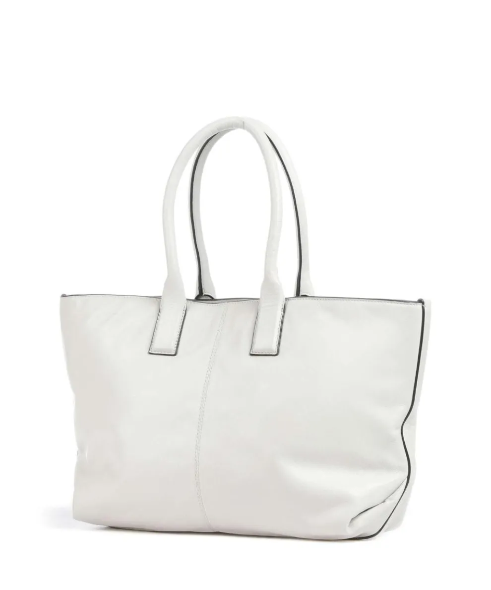 Chelsea Sheep Natural M Shopper fein genarbtes Leder weiß