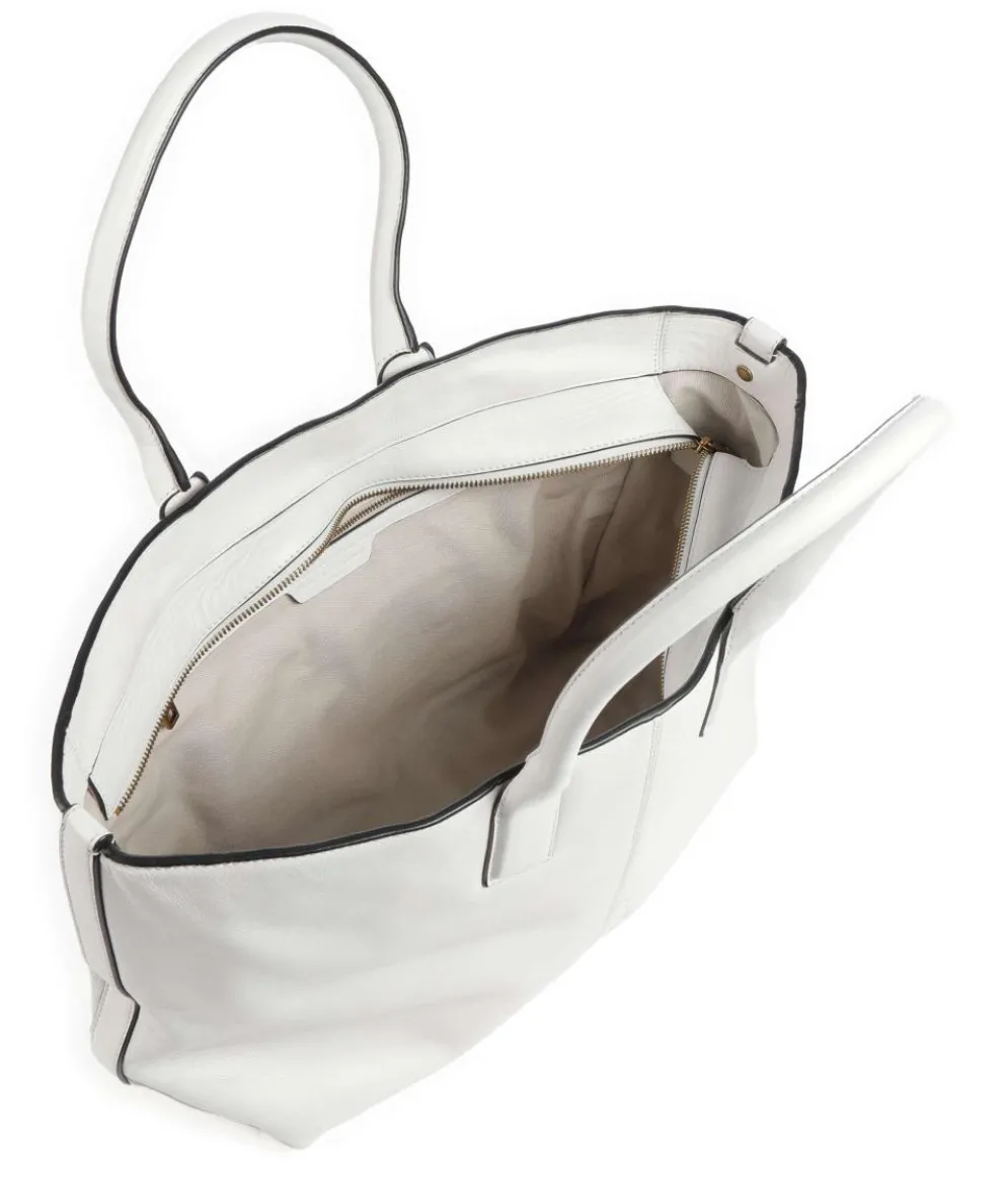 Chelsea Sheep Natural M Shopper fein genarbtes Leder weiß