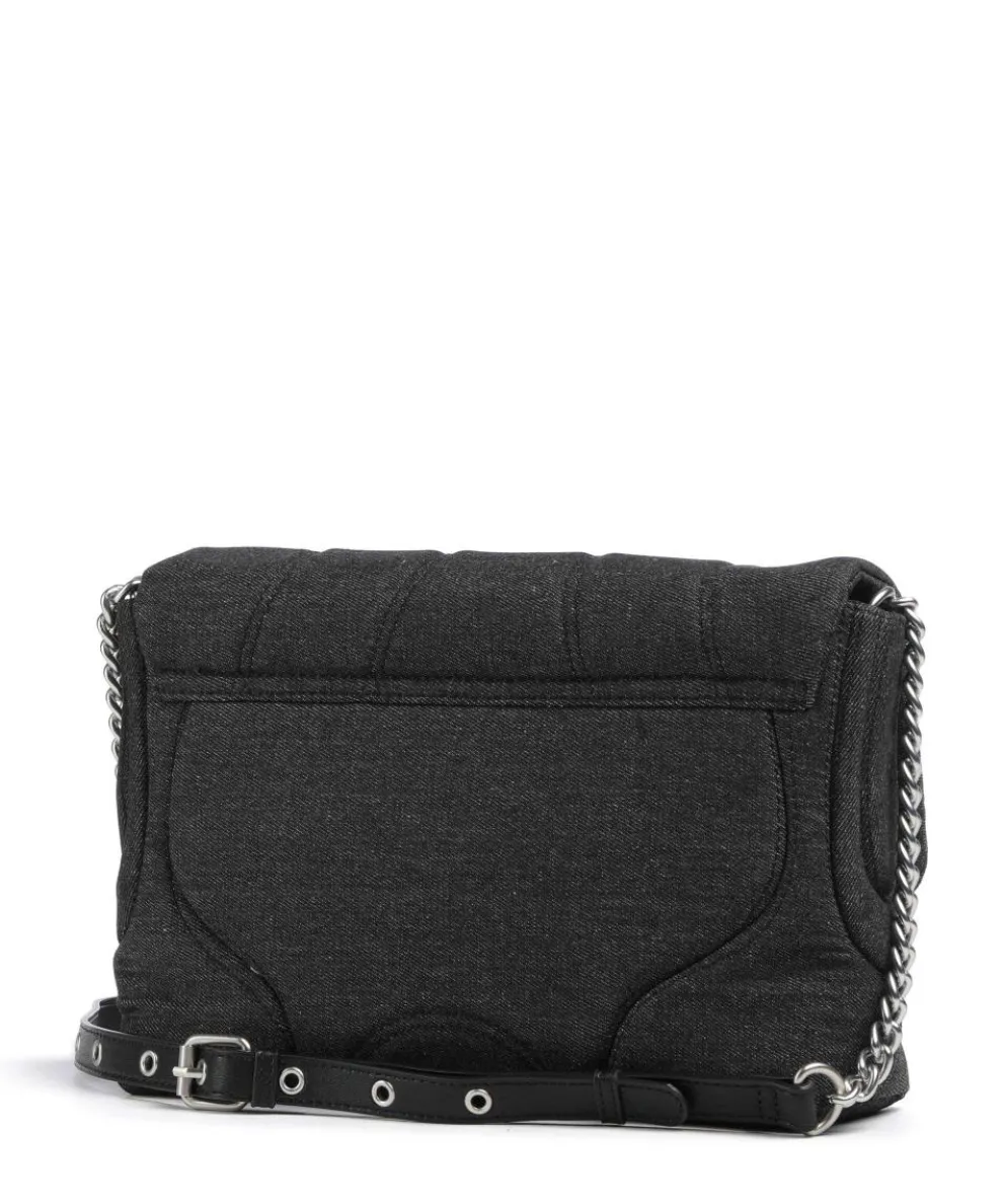 Schultertasche Baumwolle anthrazit