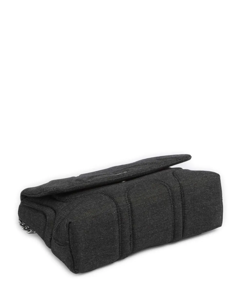 Schultertasche Baumwolle anthrazit