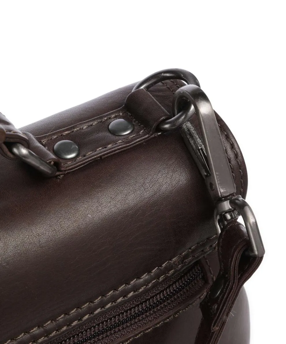 Novum Renata Umhängetasche Rindsleder dunkelbraun