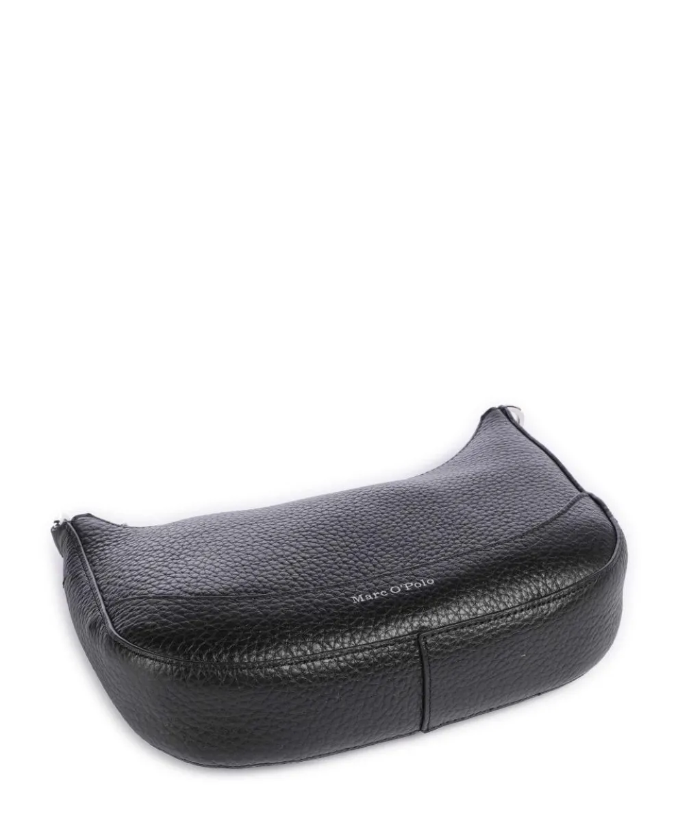 Bulan S Umhängetasche genarbtes Rindsleder schwarz