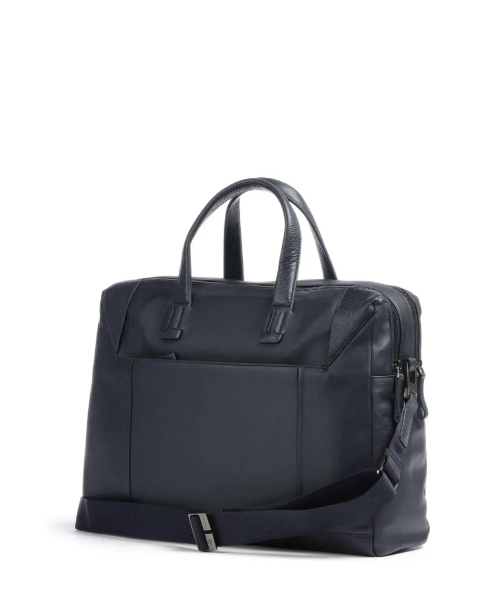 Pan Aktentasche 15″ fein genarbtes Rindsleder dunkelblau