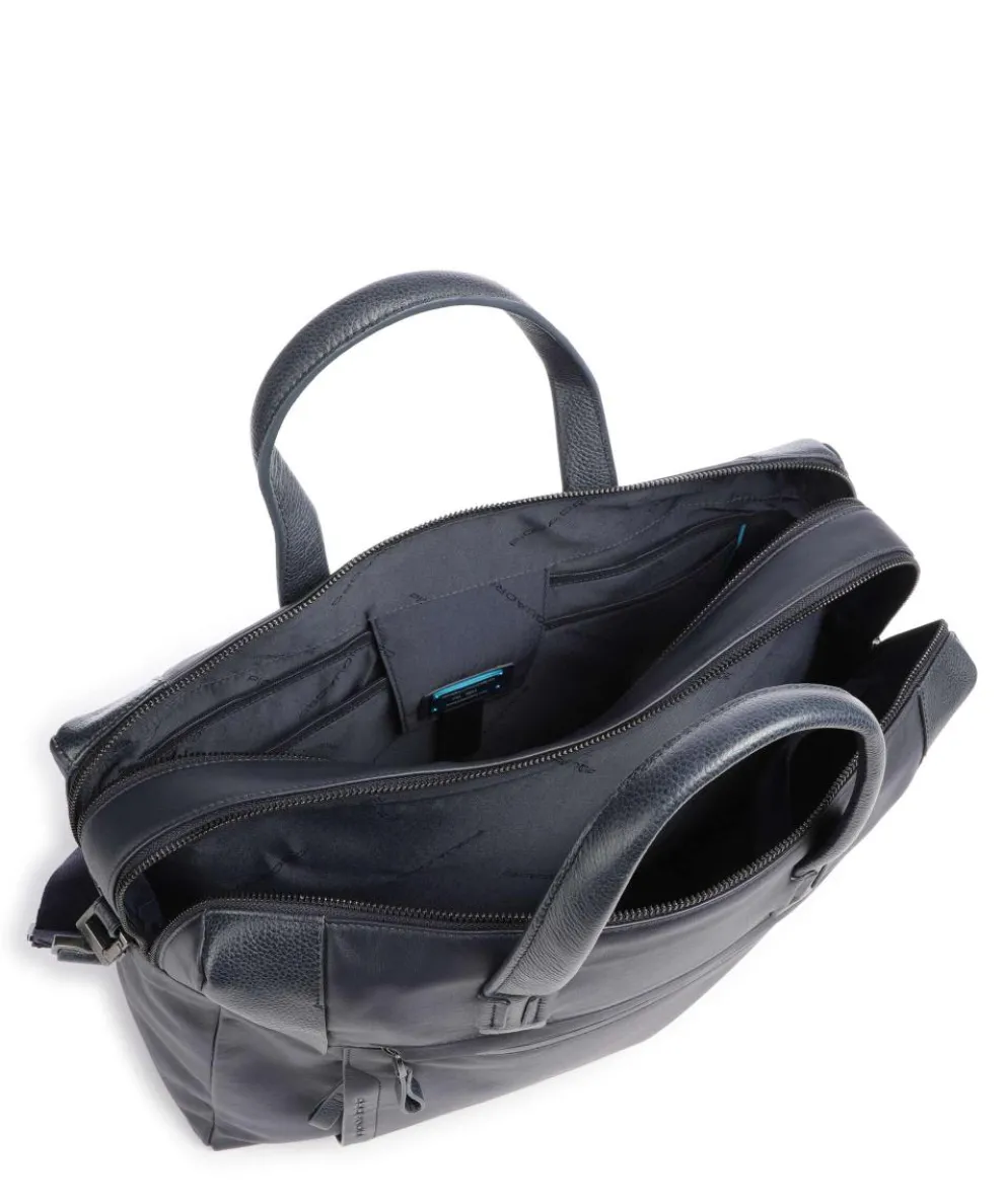Pan Aktentasche 15″ fein genarbtes Rindsleder dunkelblau