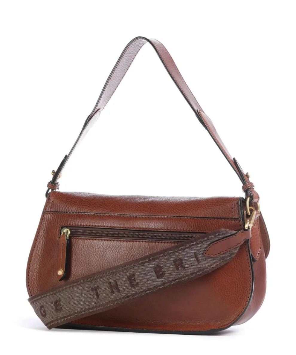 Isadora Schultertasche genarbtes Rindsleder braun