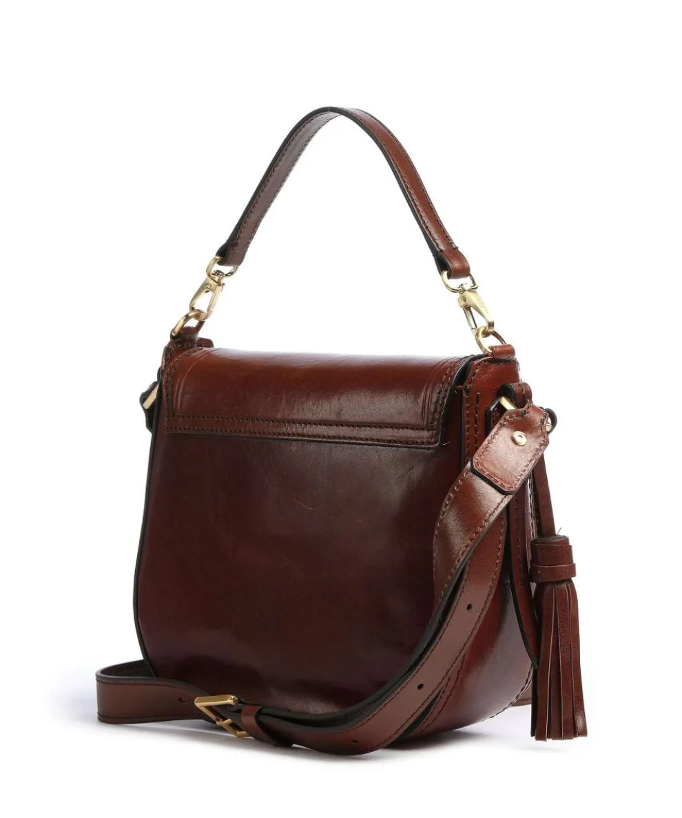 Pearldistrict Handtasche Leder braun