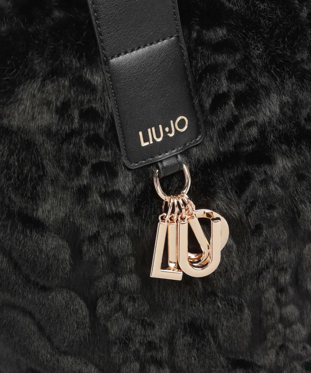 Verry L Shopper Kunstfell schwarz