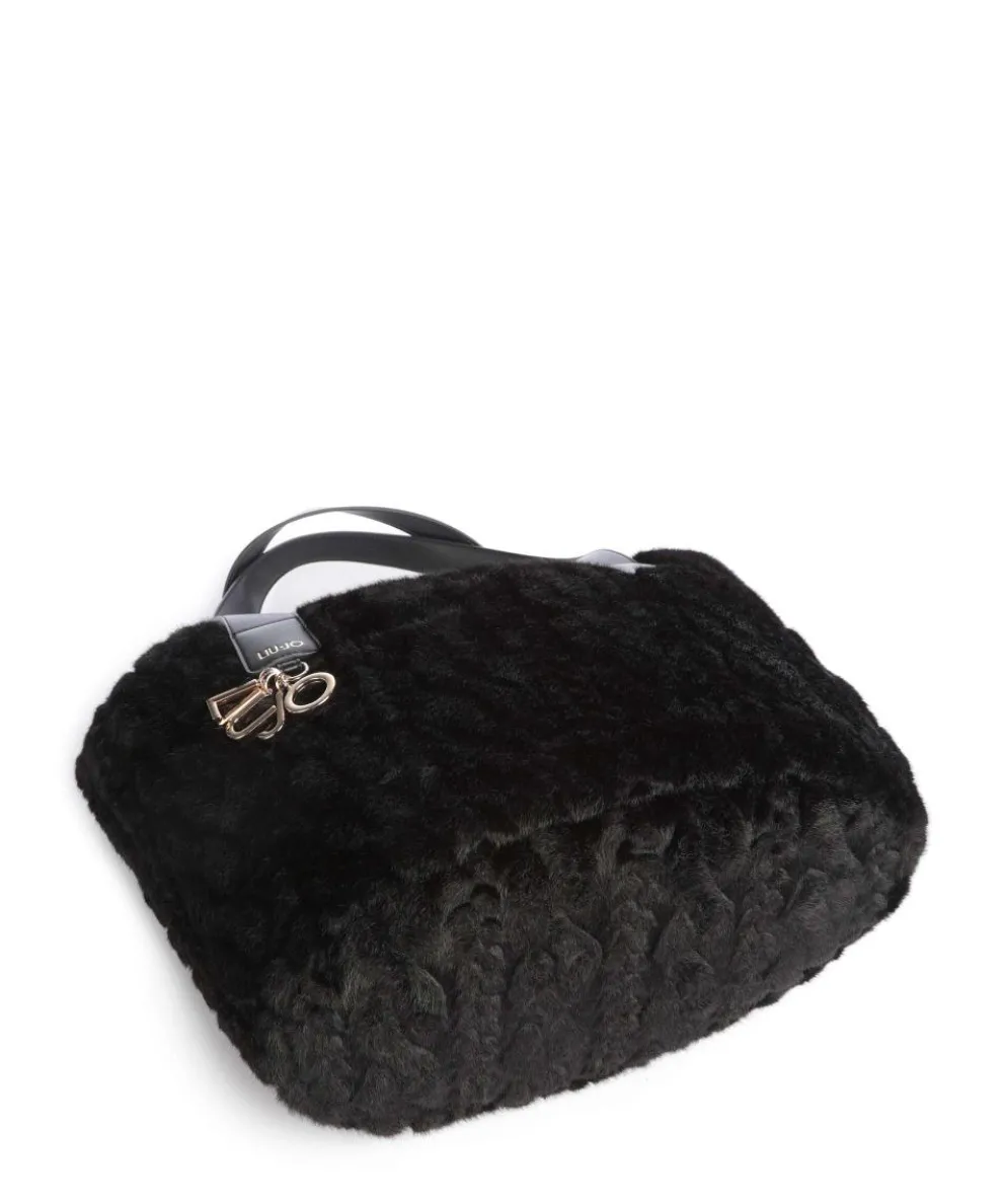 Verry L Shopper Kunstfell schwarz