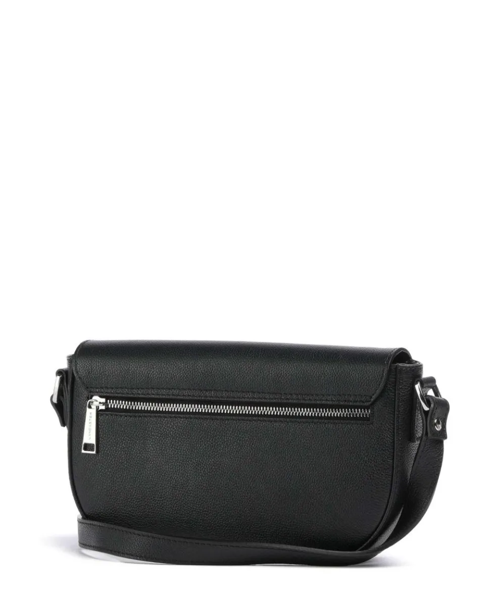 Firenze Milano Bao Umhängetasche genarbtes Rindsleder schwarz