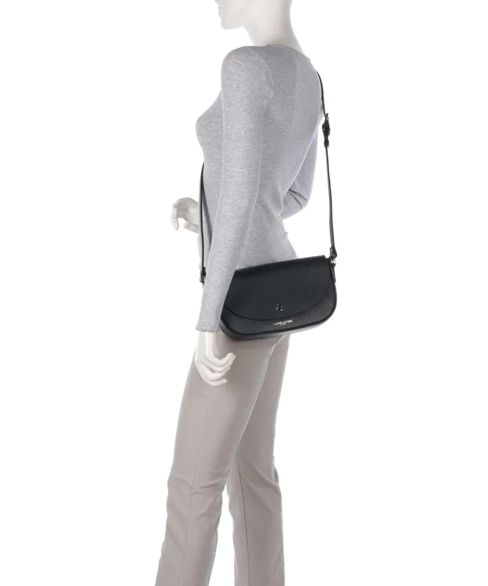 Firenze Milano Bao Umhängetasche genarbtes Rindsleder schwarz