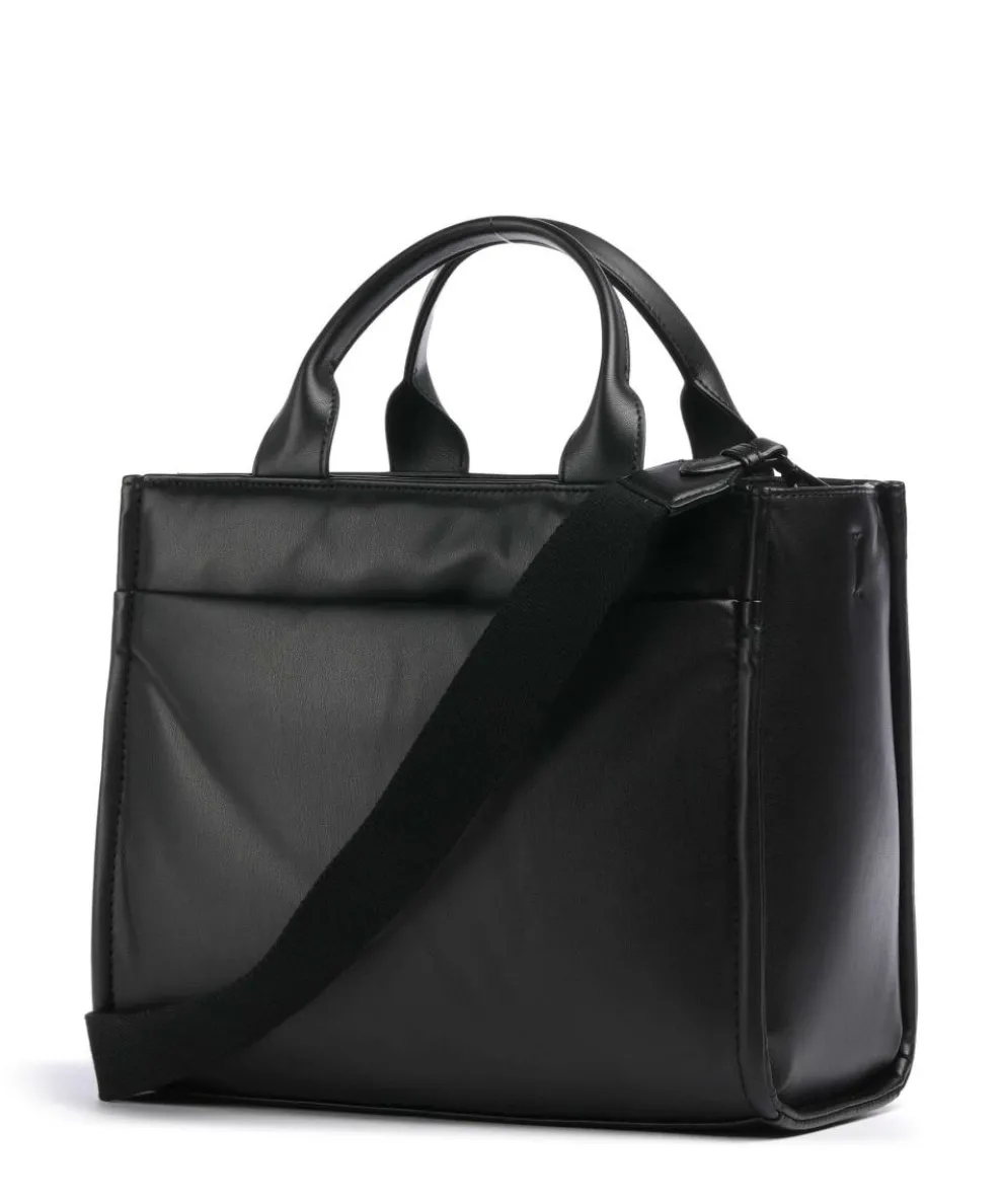 Hadlee Handtasche Lederimitat schwarz