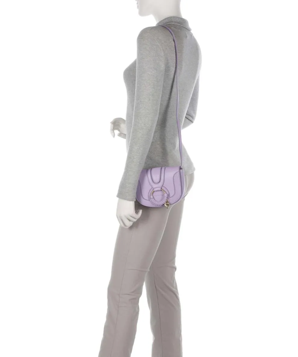 Hana Mini Umhängetasche genarbtes Ziegenleder violett