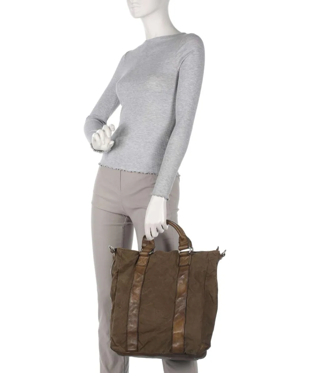 Handtasche Baumwolle khaki