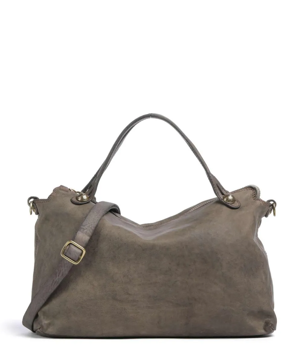 Handtasche fein genarbtes Rindsleder taupe
