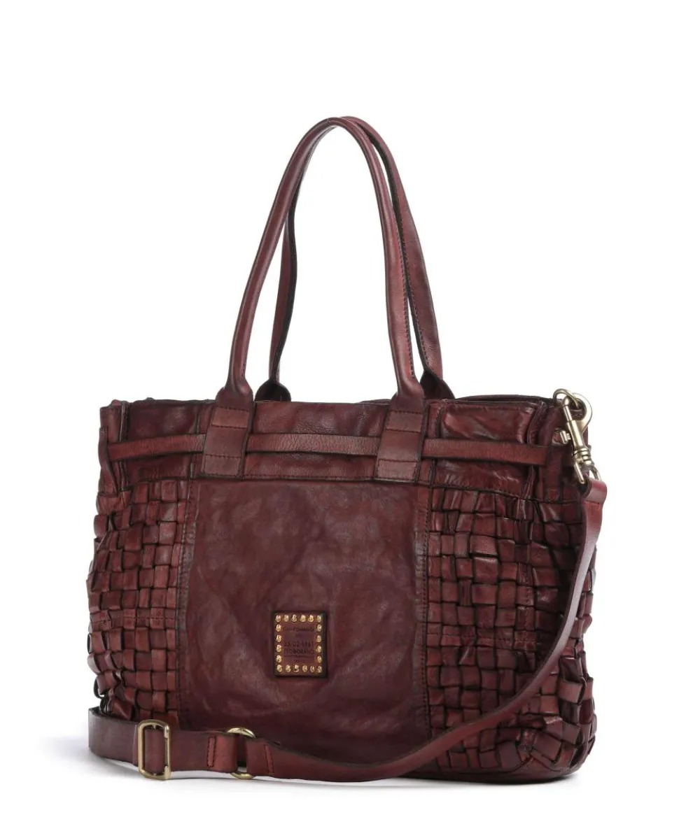 Handtasche fein genarbtes Rindsleder dunkelrot