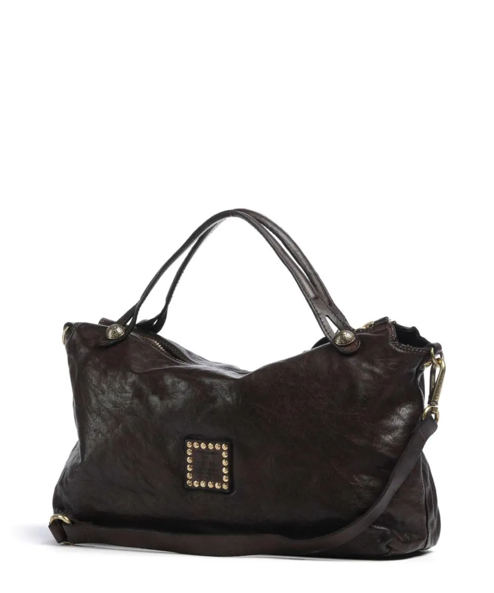 Handtasche fein genarbtes Rindsleder dunkelbraun