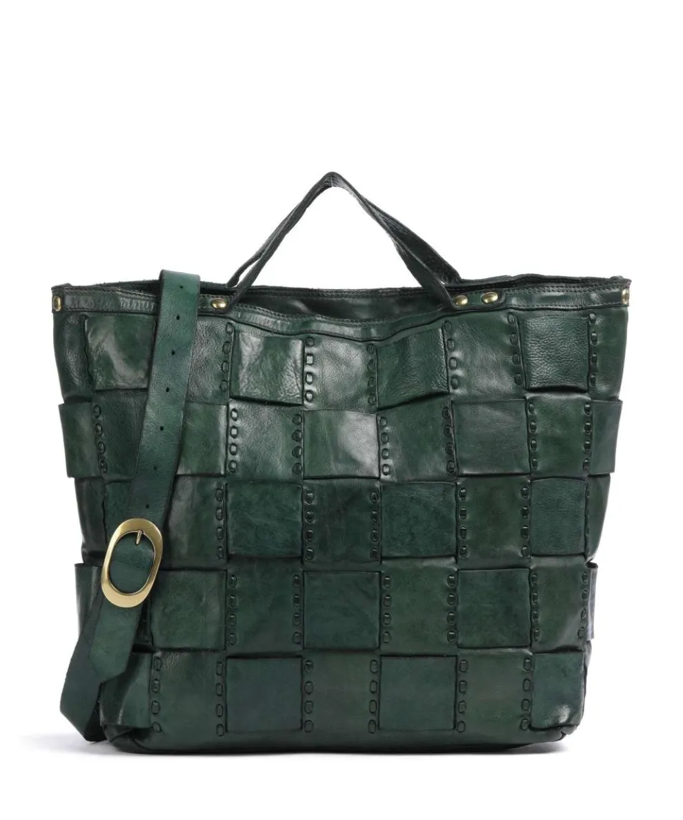 Handtasche fein genarbtes Rindsleder dunkelgrün