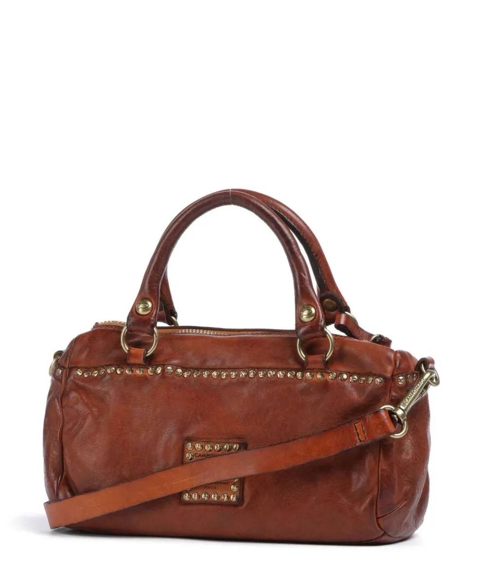 Handtasche fein genarbtes Rindsleder cognac