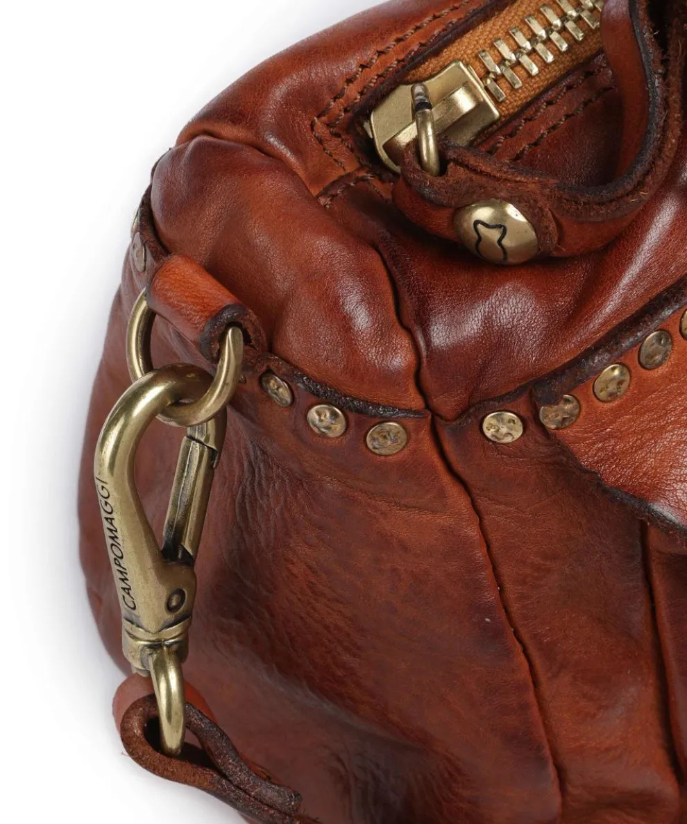 Handtasche fein genarbtes Rindsleder cognac